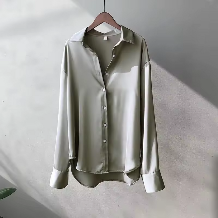 Jade Womens Blouse | Lightweight Silk, Elegant Summer Top 5