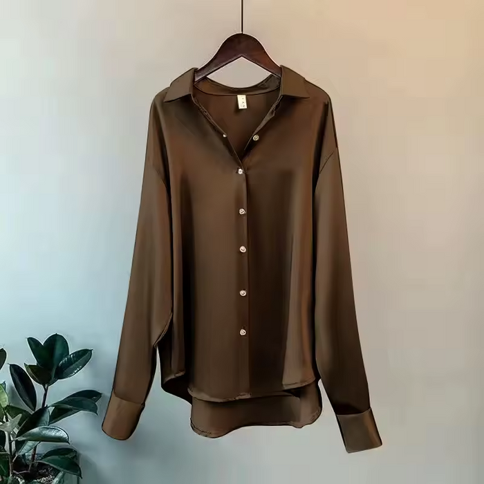 Jade Womens Blouse | Lightweight Silk, Elegant Summer Top 6