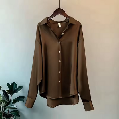 Jade Womens Blouse | Lightweight Silk, Elegant Summer Top 6