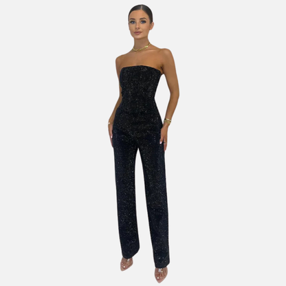 Kylie | Women's Sequin Strapless Jumpsuit