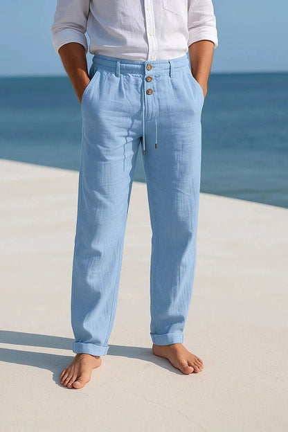 BREATHABLE LINEN TROUSERS FOR MEN 5