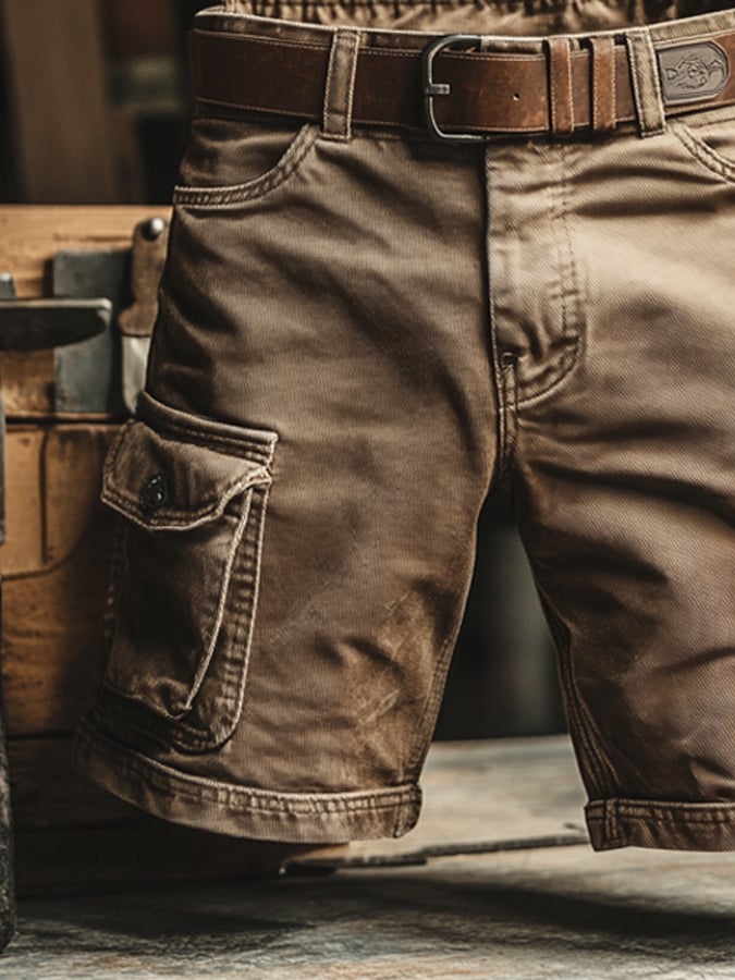 VINTAGE CARGO SHORTS FOR MEN 4