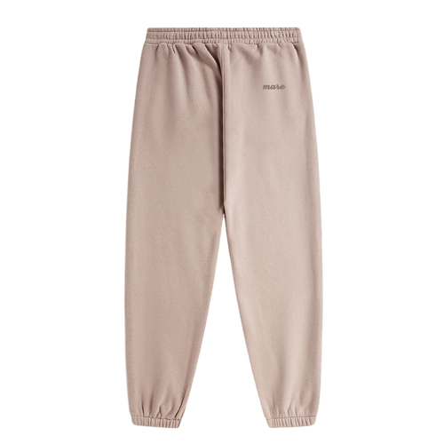 Beige sweatpants with mare logo