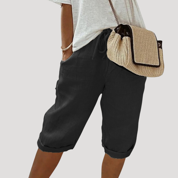 Women’s Casual Linen Bermuda Shorts 2