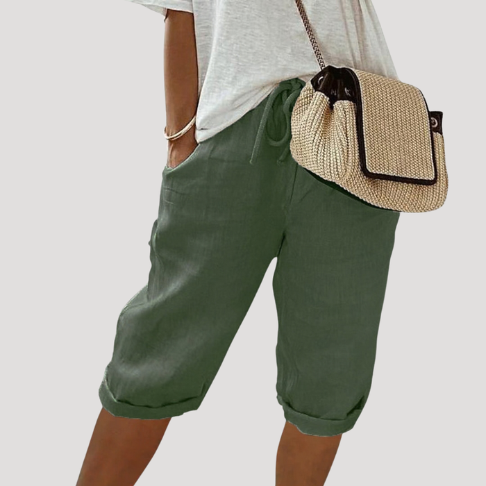 Women’s Casual Linen Bermuda Shorts 3