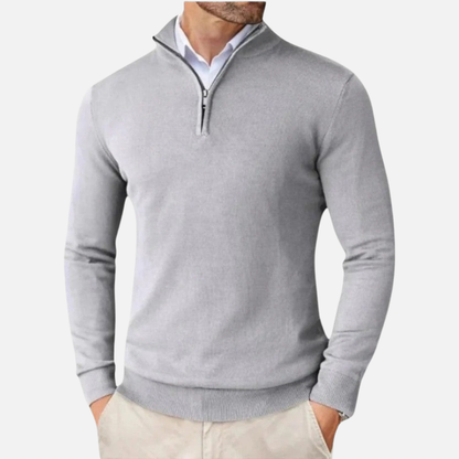 Men’s Cashmere Quarter-Zip Sweater