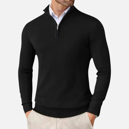 Men’s Cashmere Quarter-Zip Sweater