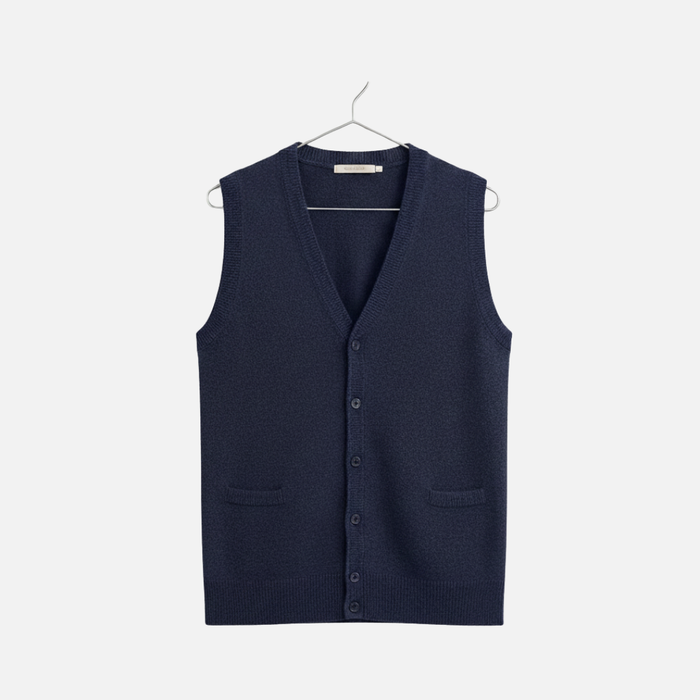 Men’s Classic Knit Button Up Vest - Cardigan
