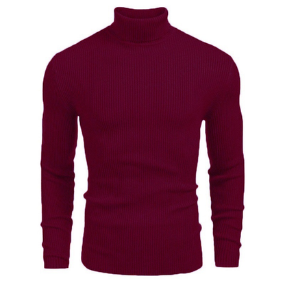 Men’s Classic Turtleneck Sweater – Soft Knit Slim Fit Pullover