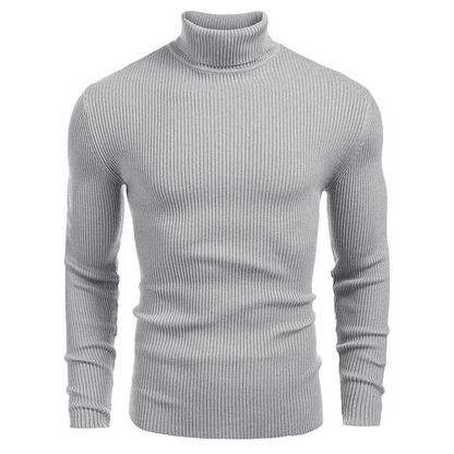 Men’s Classic Turtleneck Sweater – Soft Knit Slim Fit Pullover