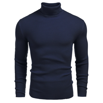 Men’s Classic Turtleneck Sweater – Soft Knit Slim Fit Pullover