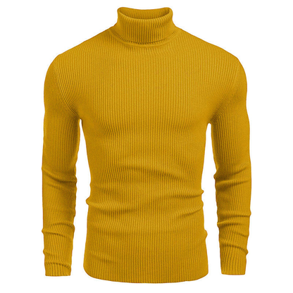 Men’s Classic Turtleneck Sweater – Soft Knit Slim Fit Pullover