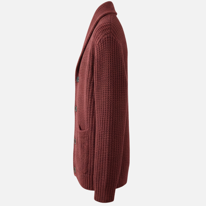 Men’s Collar Knit Cardigan – Classic Button-Up Sweater