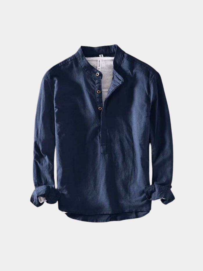 MINIMALIST LINEN SHIRT FOR MEN 1