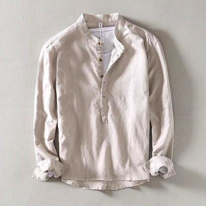 MINIMALIST LINEN SHIRT FOR MEN 2