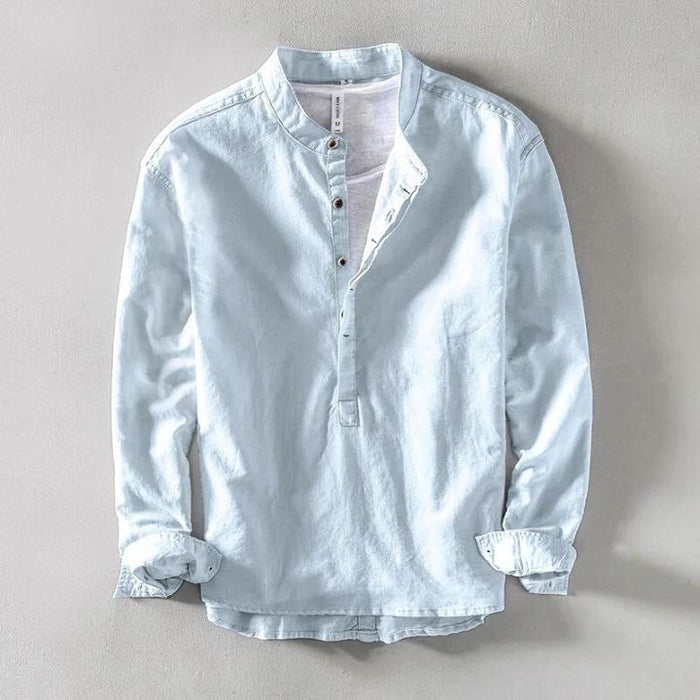 MINIMALIST LINEN SHIRT FOR MEN 3