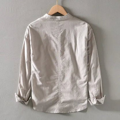 MINIMALIST LINEN SHIRT FOR MEN 5