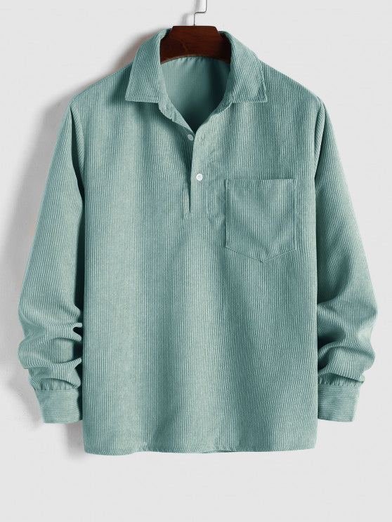 LONG SLEEVE BUTTON-UP SHIRT FOR MEN 3
