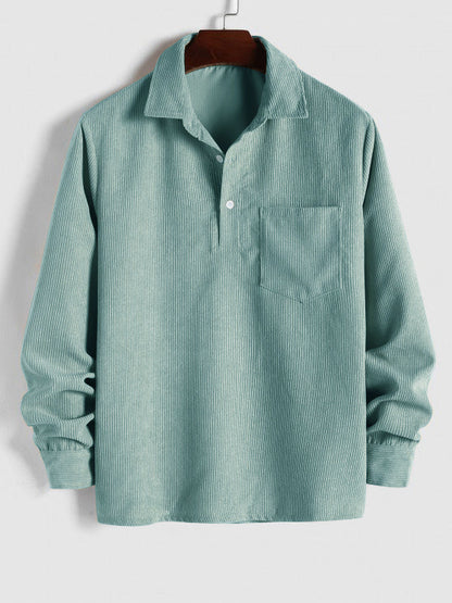 LONG SLEEVE BUTTON-UP SHIRT FOR MEN 3