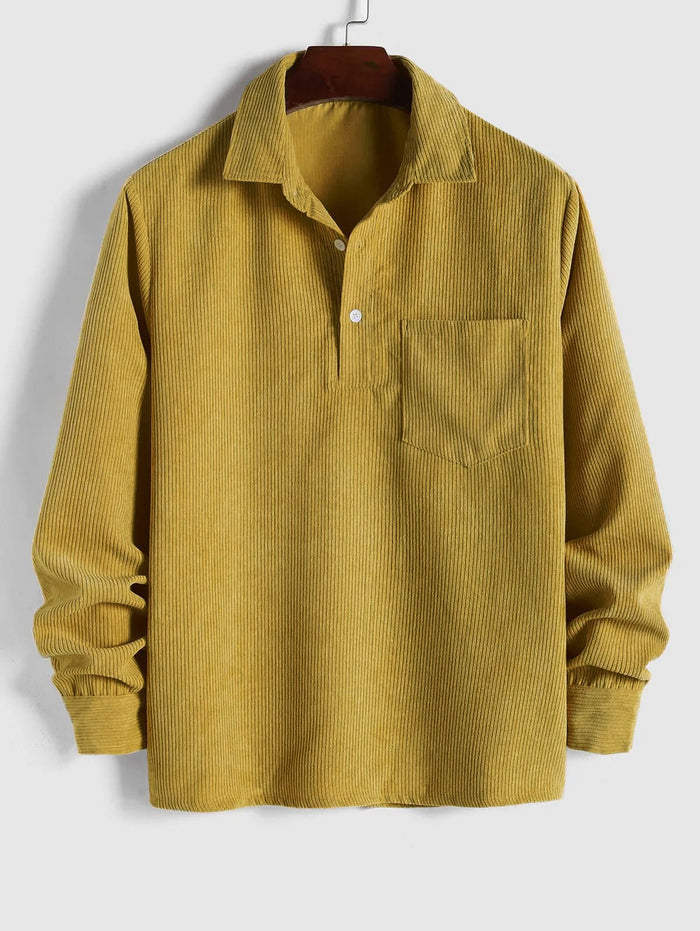 LONG SLEEVE BUTTON-UP SHIRT FOR MEN 4
