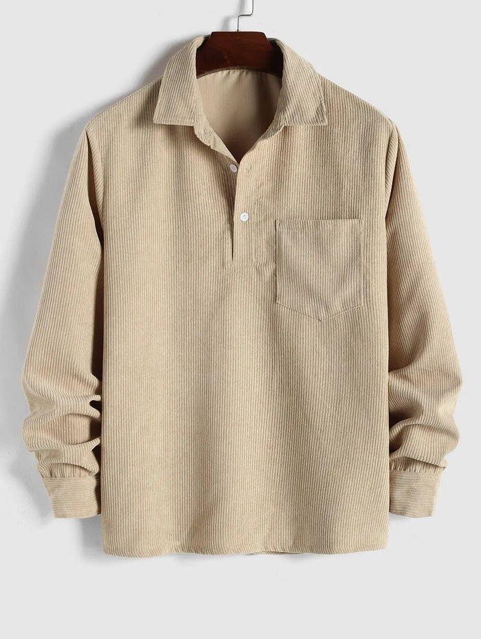LONG SLEEVE BUTTON-UP SHIRT FOR MEN 5