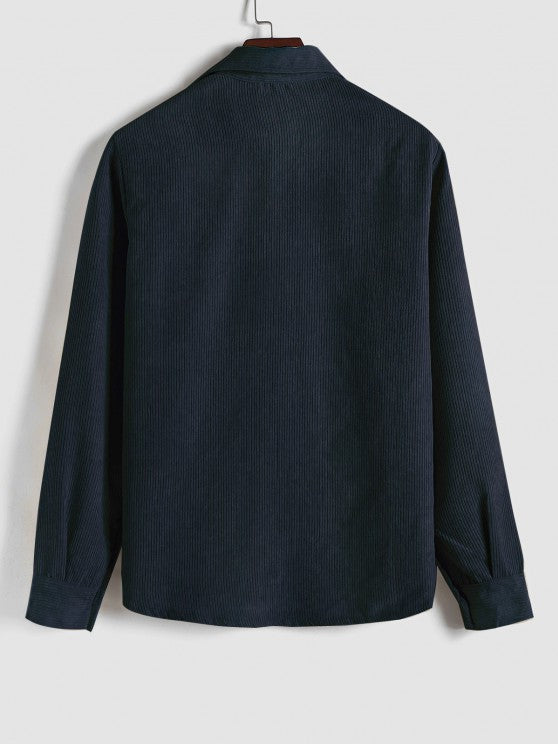 LONG SLEEVE BUTTON-UP SHIRT FOR MEN 7