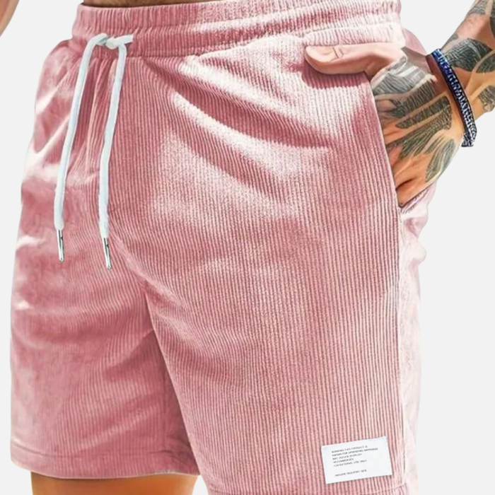 Men's Corduroy Shorts with Drawstring