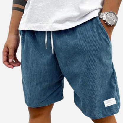 Men's Corduroy Shorts with Drawstring