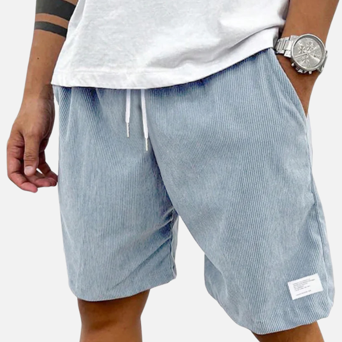 Men's Corduroy Shorts with Drawstring