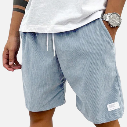 Men's Corduroy Shorts with Drawstring