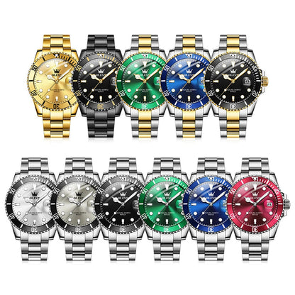 Quartz watch stainless steel date classic dress watch gift 2