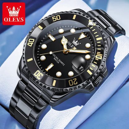 Quartz watch stainless steel date classic dress watch gift 5