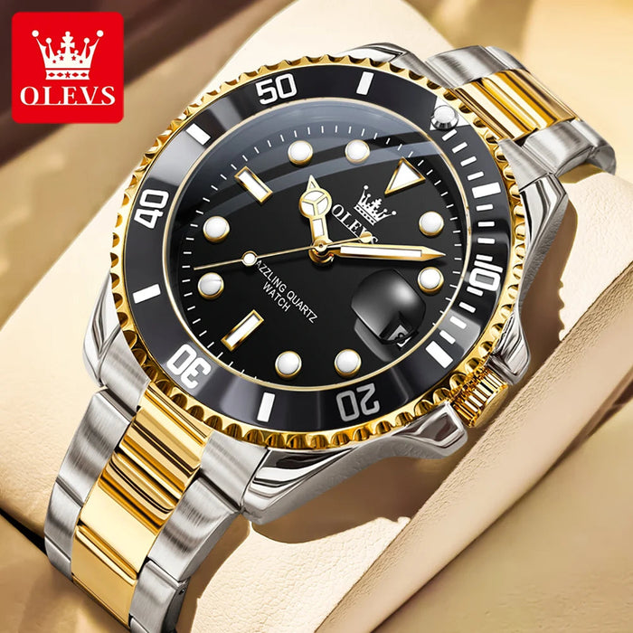 Quartz watch stainless steel date classic dress watch gift 7