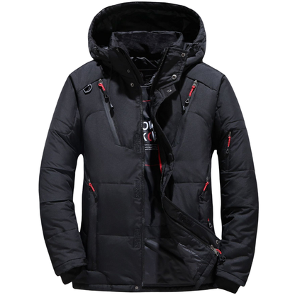 Men’s Hooded Winter Puffer Jacket – Warm and Windproof