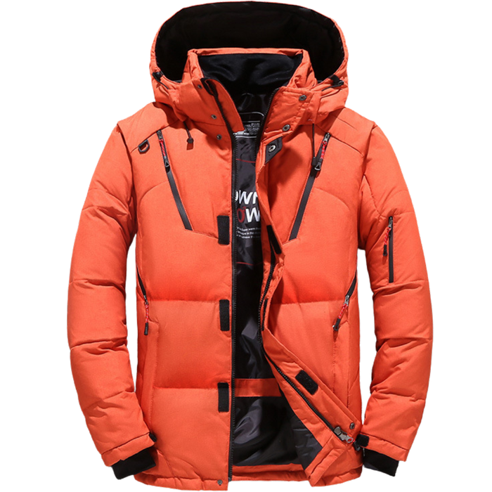 Men’s Hooded Winter Puffer Jacket – Warm and Windproof