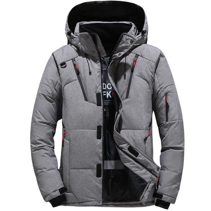 Men’s Hooded Winter Puffer Jacket – Warm and Windproof