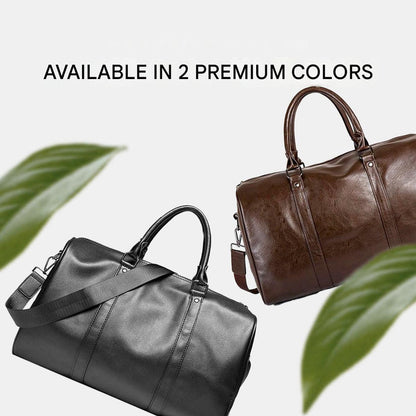 Large-Capacity Leather Travel Duffel – Lightweight & Durable Carry-On Bag 4