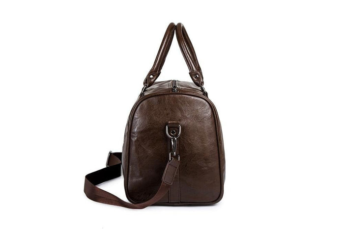 Large-Capacity Leather Travel Duffel – Lightweight & Durable Carry-On Bag 7