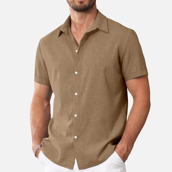 Men’s Lightweight Linen Short Sleeve Shirt