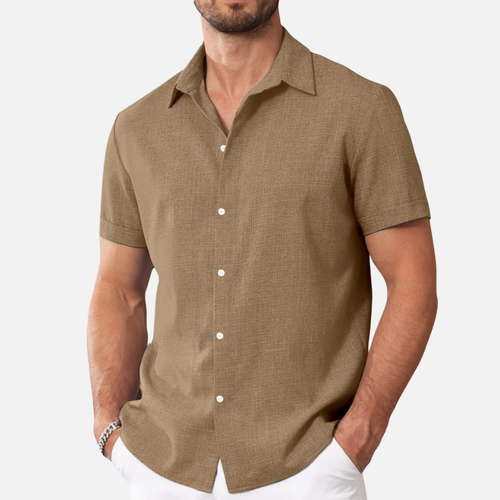 Men’s Lightweight Linen Short Sleeve Shirt