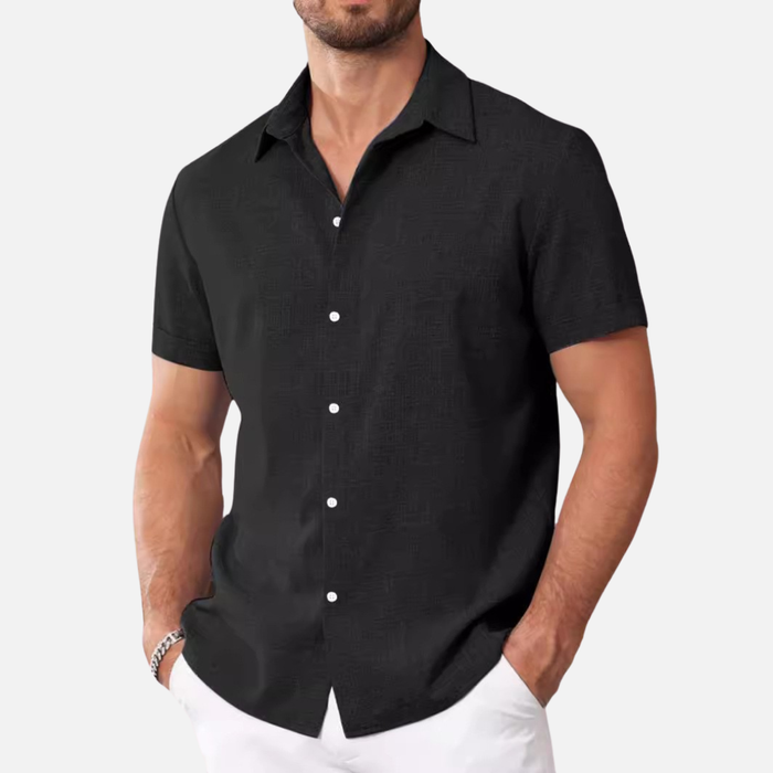 Men’s Lightweight Linen Short Sleeve Shirt