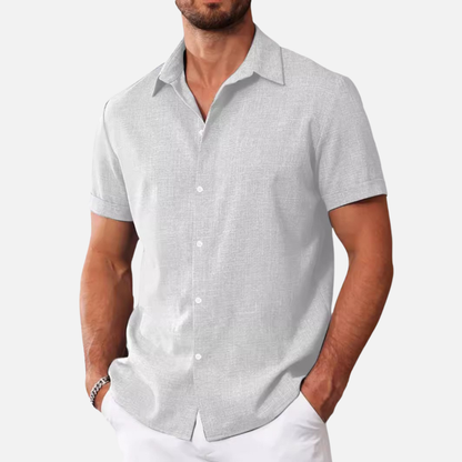 Men’s Lightweight Linen Short Sleeve Shirt