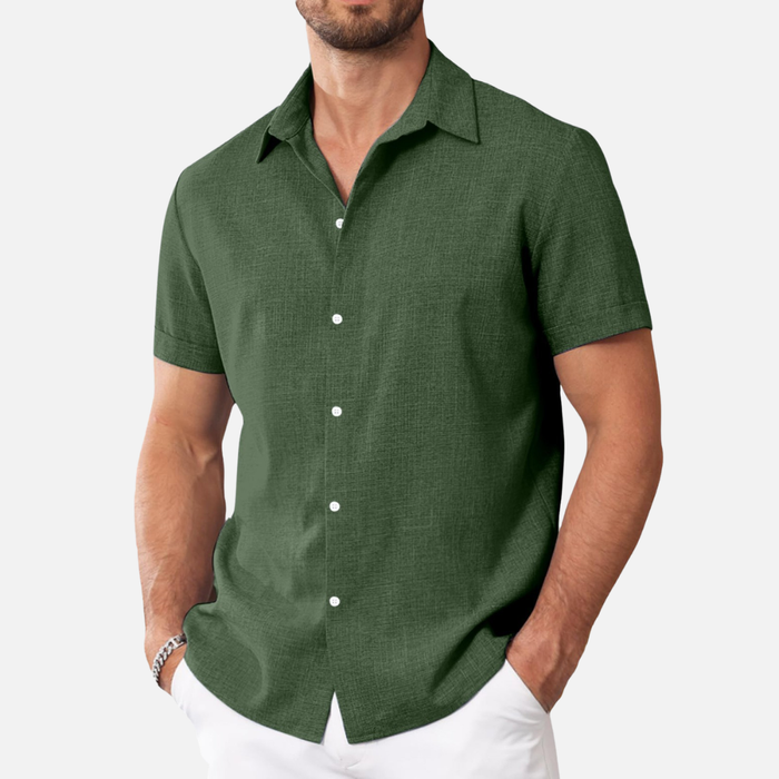 Men’s Lightweight Linen Short Sleeve Shirt
