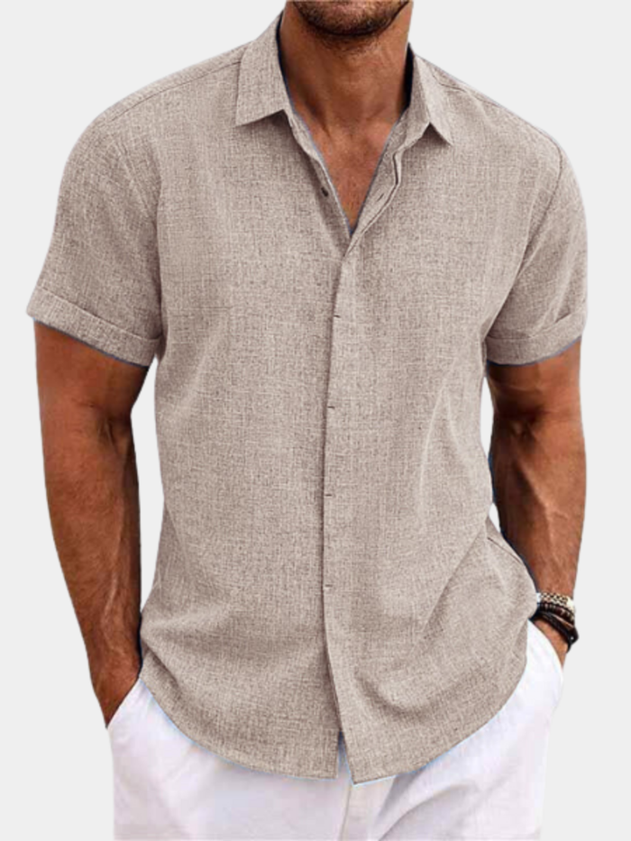 STRUCTURED SHORT SLEEVE SHIRT FOR MEN 1