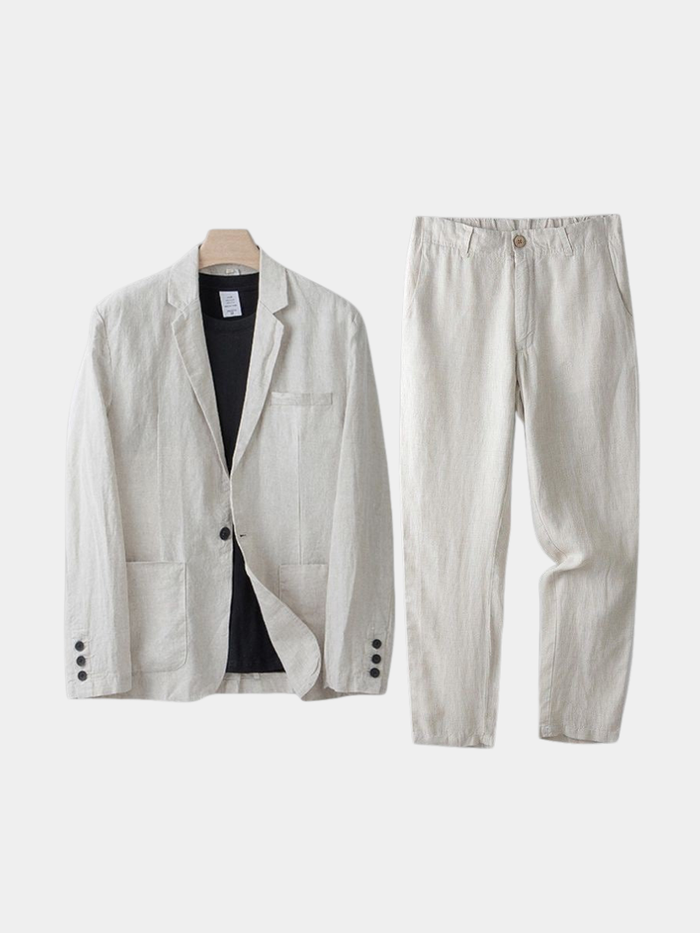 LINEN BLEND SUIT FOR MEN 1