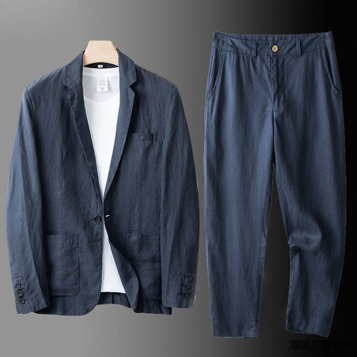 LINEN BLEND SUIT FOR MEN 4