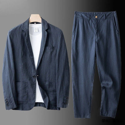 LINEN BLEND SUIT FOR MEN 4