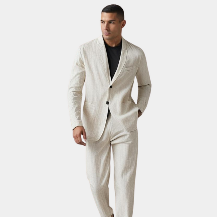 LINEN BLEND SUIT FOR MEN 5