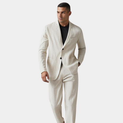 LINEN BLEND SUIT FOR MEN 5
