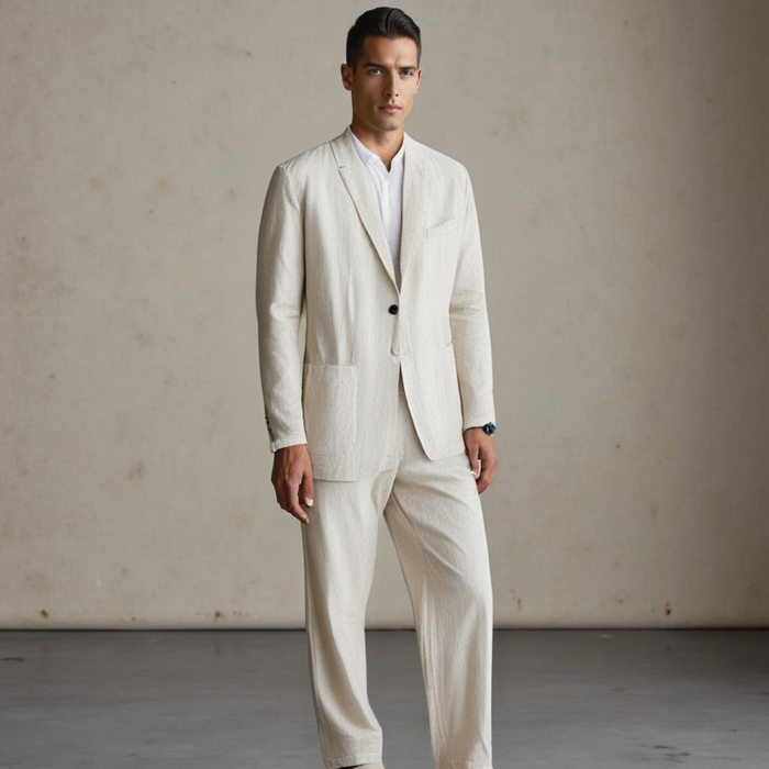 LINEN BLEND SUIT FOR MEN 6
